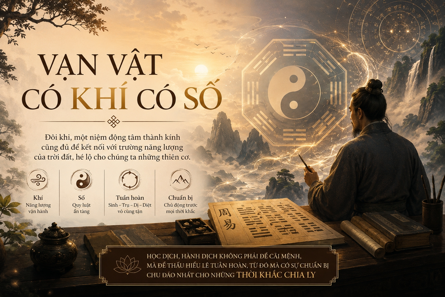 GÓC NGHIỆM LÝ TRẦN GIA PHONG THỦY TỪ LỜI CẢNH BÁO CỦA QUẺ DỊCH ĐẾN SỰ VÔ THƯỜNG CỦA TẠO HÓA